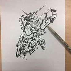高达独角兽勾线